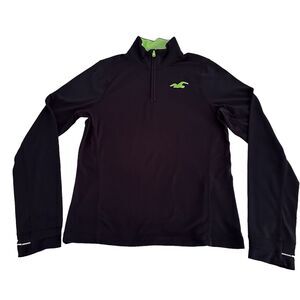 Hollister Sport Athletic Pullover Blue Men's Size Large Cellphone Pocket Running